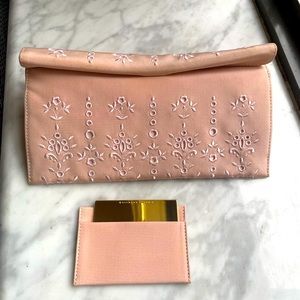Adorable pink Richard Tyler envelop clutch